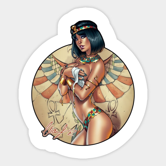 Cleopatra Sticker by Eliaschatzoudis